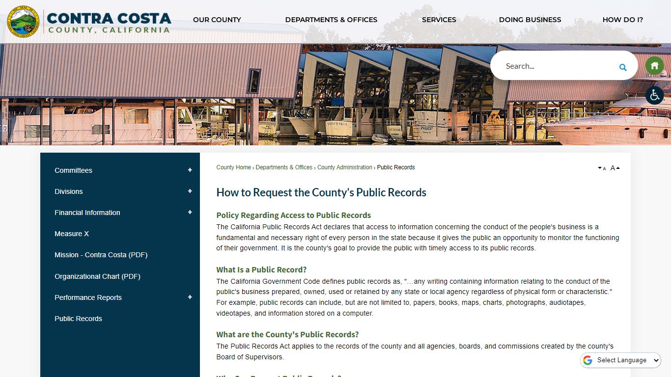 How to Request the County's Public Records | Contra Costa County, CA ...